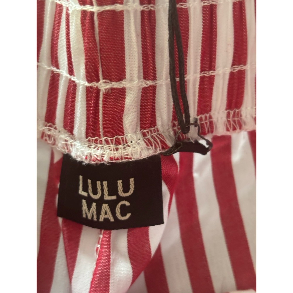 LULU MAC Womens Xl Red And White Striped Boxer Shorts - Picture 3 of 6
